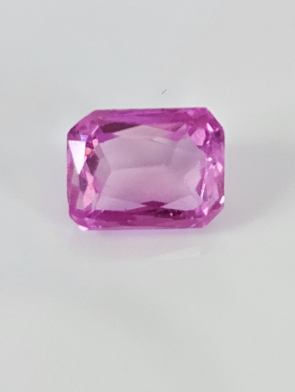 Certified Emerald Cut 7 Carat Pink Morganite Gemstone!